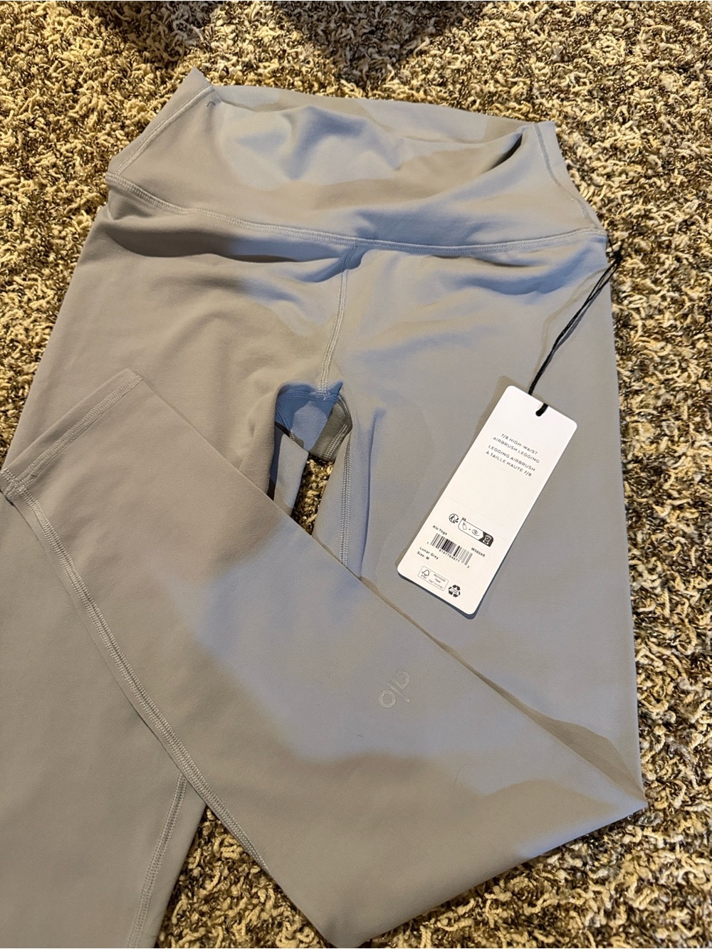 ALO Yoga Lunar Grey 7/8 Airbrush Legging